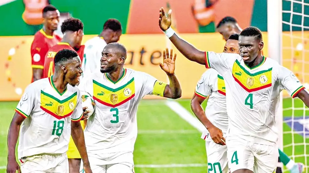 La selecci&oacute;n senegalesa festeja una conquista./ FOOTBALL SENEGAL