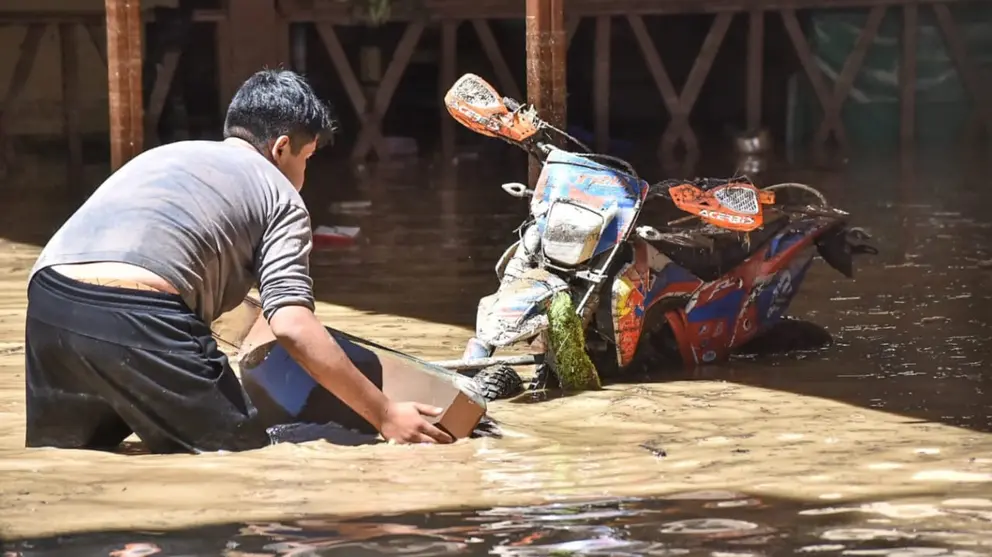 Inundaciones en la ciudad de Cochabamba. DICO SOL&Iacute;S
