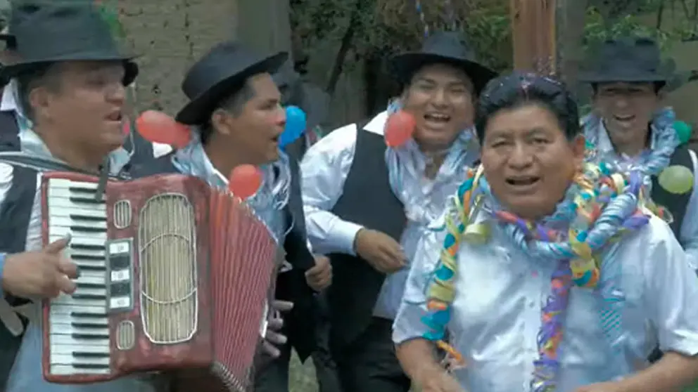Monta&ntilde;o en la copla carnavalera. Foto/captura de video