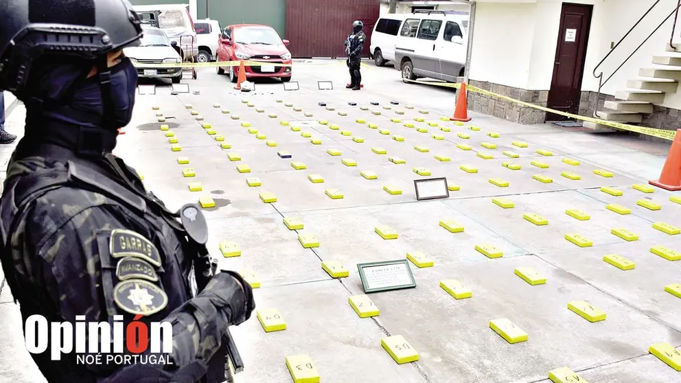 Droga secuestrada en operativos realizados en 
Cochabamba./ NO&Eacute; PORTUGAL