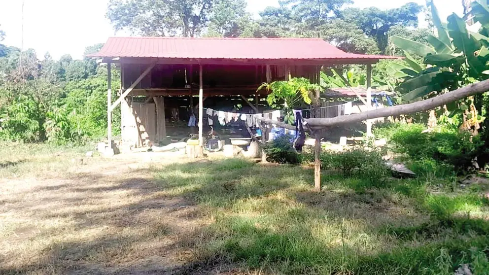 El inmueble donde encontraron a dos personas sin vida en Villa Tunari, Cochabamba./ FISCAL&Iacute;A