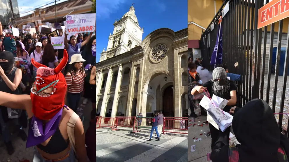 "Marcha 8M" en Cochabamba. DICO SOL&Iacute;S