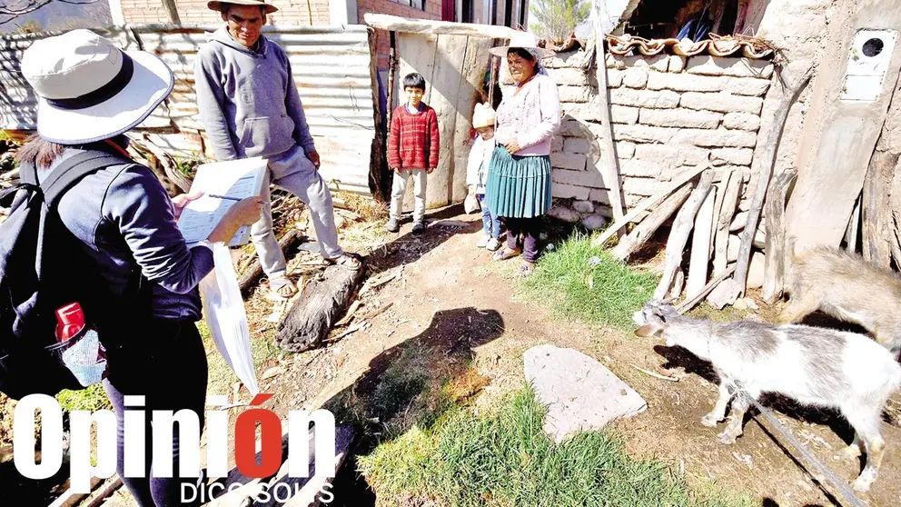 Actividades del censo experimental realizado en Capinota, en julio de 2023. / DICO SOLÍS