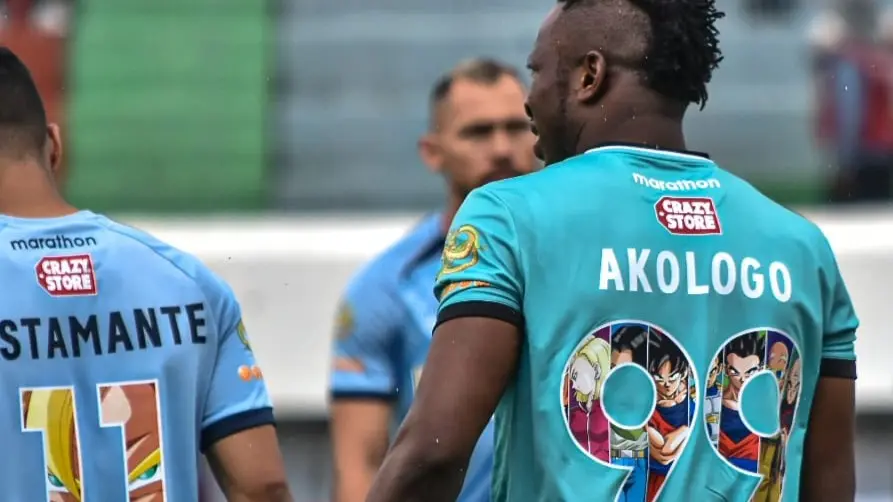 David Akologo, en el partido de Aurora ante Wilstermann. DICO SOL&Iacute;S