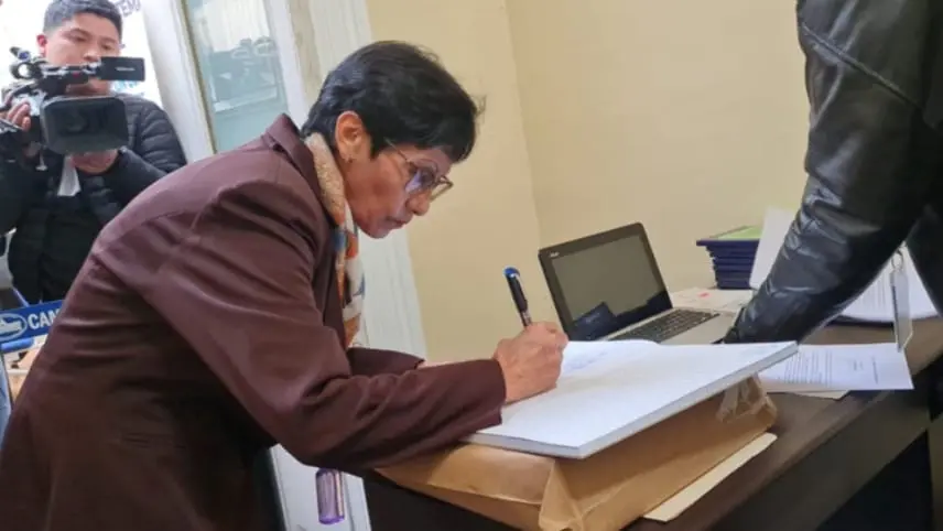La abogada Lilian Paredes registrada como la primera mujer candidata al TSJ para las Elecciones Judiciales./ C&aacute;mara de Senadores.