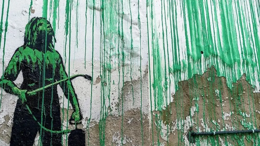 El mural del &aacute;rbol, en Londres, de Banksy. Instagram