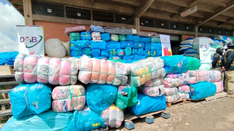 Productos comisados en El Alto, por la Aduana./ ADUANA NACIONAL