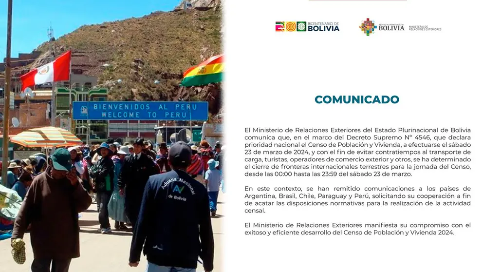 Frontera con Per&uacute; y el comunicado del Ministerio./ ARCHIVO Y CANCILLER&Iacute;A