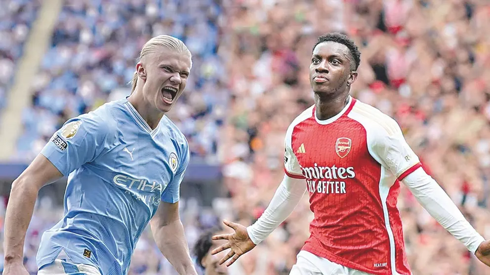 Erling Haaland (i) y Bukayo Saka (d) son figuras del Citizen y el Gunner./ mARCA.COm Y BBC.COMBBC.COM