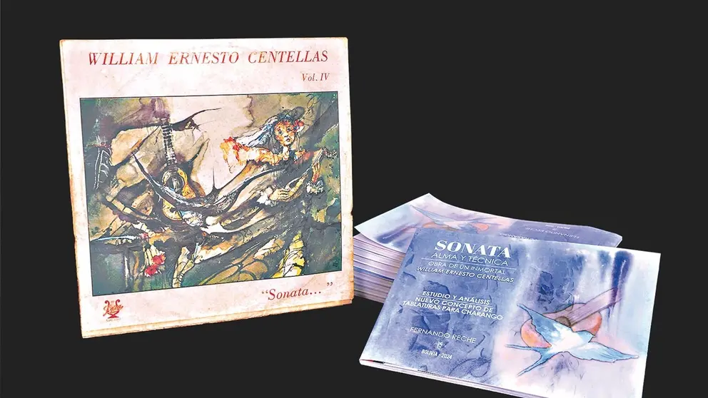 El disco &lsquo;Sonata Vol. IV&rsquo; de William Centellas junto al libro &lsquo;Sonata- Alma y Técnica&rsquo; del artista Fernando Reche./ CORTESÍA