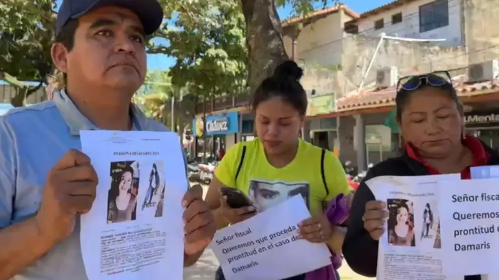 Los familiares de Damaris estaban angustiados por su desaparici&oacute;n. FACEBOOK JUAN DE DIOS-TAXI NOTICIAS