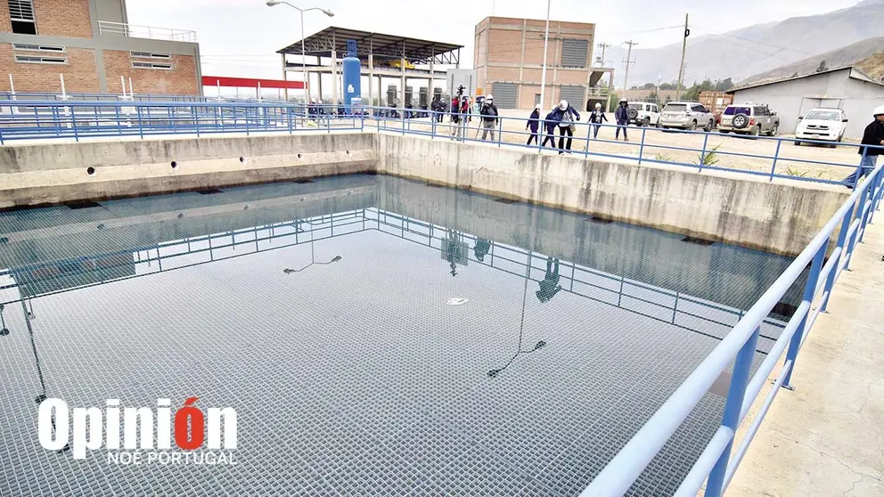 La planta de tratamiento de agua de Misicuni en Jove Rancho./ NO&Eacute; PORTUGAL