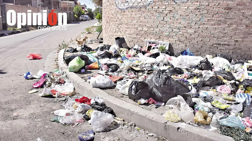 Basura se acumula en Quillacollo./ DICO SOL&Iacute;S