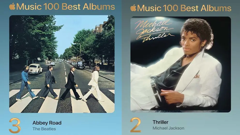 Apple Music lanza &lsquo;Los 100 mejores álbumes de la historia&rsquo;./ APPLE MUSIC