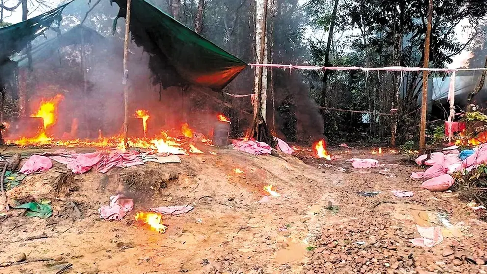 FELCN informa que destruye 12 fábricas de droga.