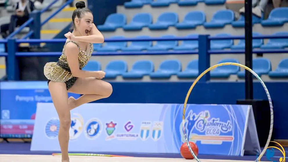 Gimnasta Sofía Egüez clasifica a Panamericanos Junior./ UPAG PAGU