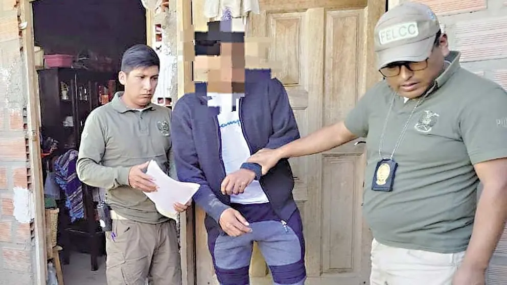 Jos&eacute; Waldo Chura Quiroga (c), feminicida sentenciado./ FISCAL&Iacute;A