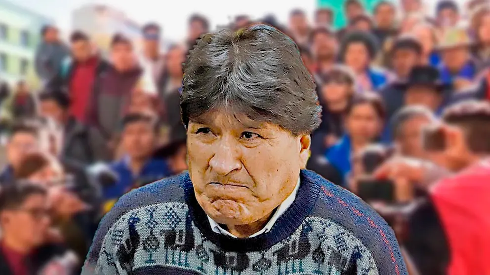 La dirigencia del Pacto de Unidad arcista de fondo, adelante, el expresidente Evo Morales./ COMP OPINI&Oacute;N