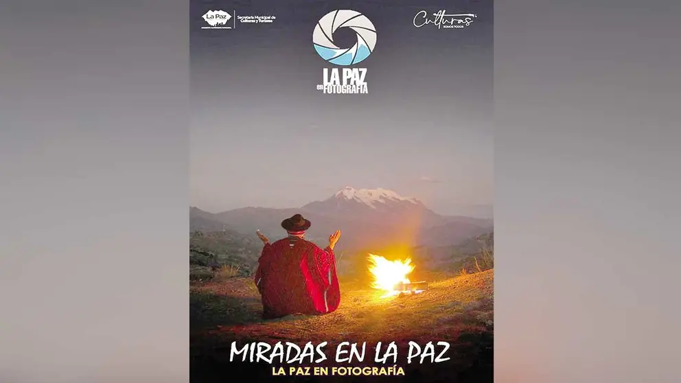 P&oacute;ster promocional de la exposici&oacute;n &lsquo; Miradas en La Paz&rsquo;./ RRSS, COLECTIVO LA PAZ EN FOTOGRAF&Iacute;A