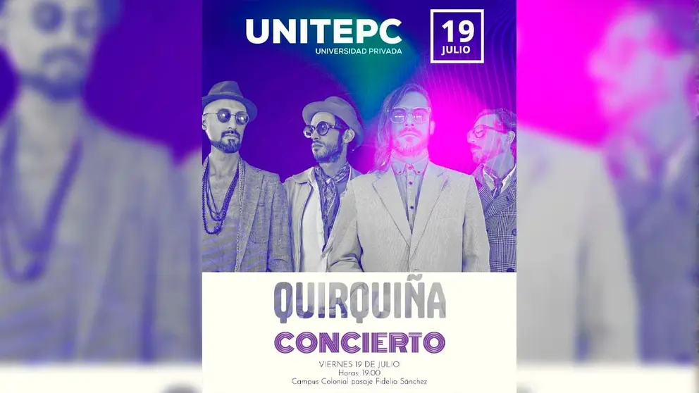 Afiche promocional del concierto de este viernes. Unitepc