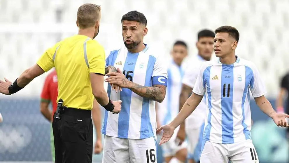 Decisi&oacute;n arbitral que confirm&oacute; la derrota argentina en las olimpiadas de Par&iacute;s 2024. SPORTSCENTER.