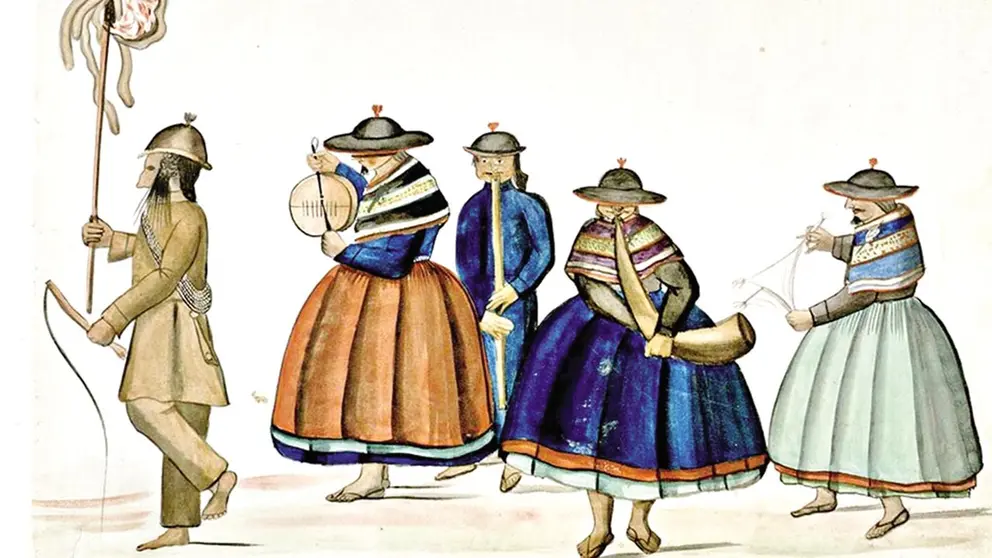 Una de las acuarelas de Melchor Mar&iacute;a Mercado./ FC-BCB