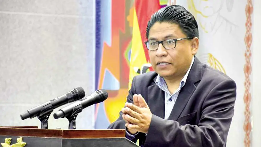 El ministro de Justicia, Iván Lima./ APG