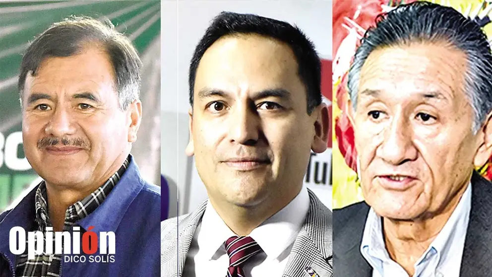 El gobernador Humberto S&aacute;nchez, Amilkar Rocha y Rolando Morales./ DICO SOL&Iacute;S