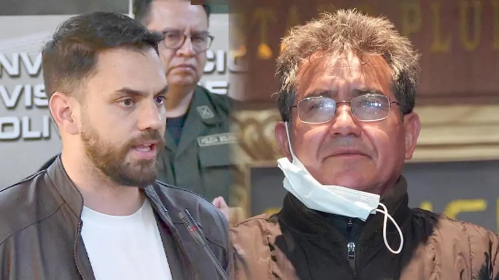 El ministro de Gobierno, Eduardo Del Castillo y el exjefe antidroga, Maximiliano Dávila./ ARCHIVO