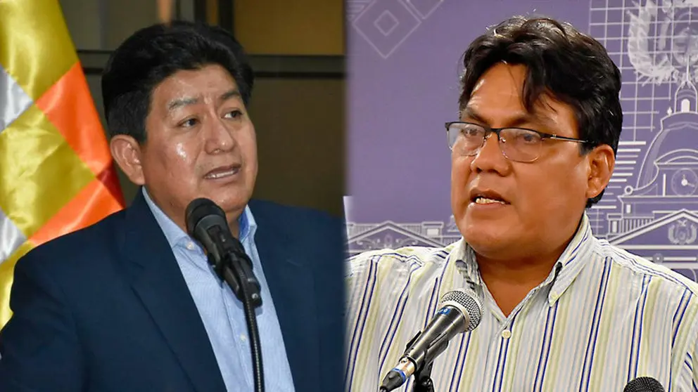El ministro Monta&ntilde;o y el diputado Arce./ ARCHIVO