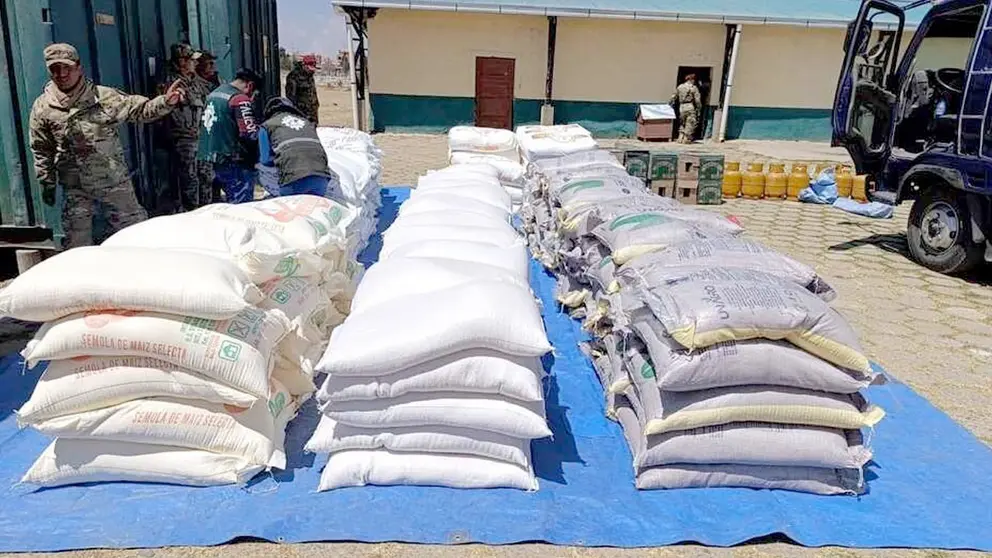 La mercadería comisada./ VICEMINISTERIO DE LUCHA CONTRA EL CONTRABANDO