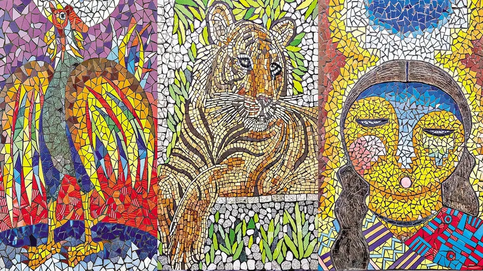 La exposici&oacute;n art&iacute;stica conjunta de Kuska y Roberto Mamani Mamani, se inaugura hoy en el mARTadero./ MARTADERO