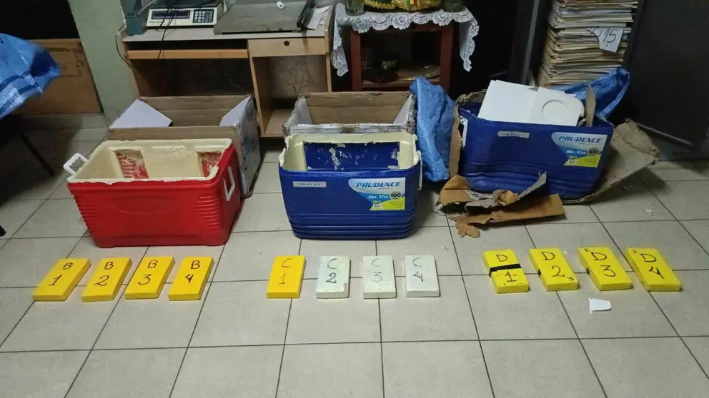 La droga hallada en conservadoras./ FELCN