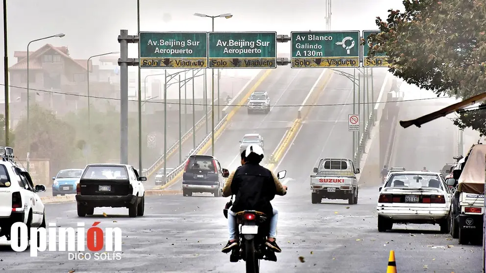 La contaminaci&oacute;n en la ciudad de Cochabamba./ DICO SOL&Iacute;S