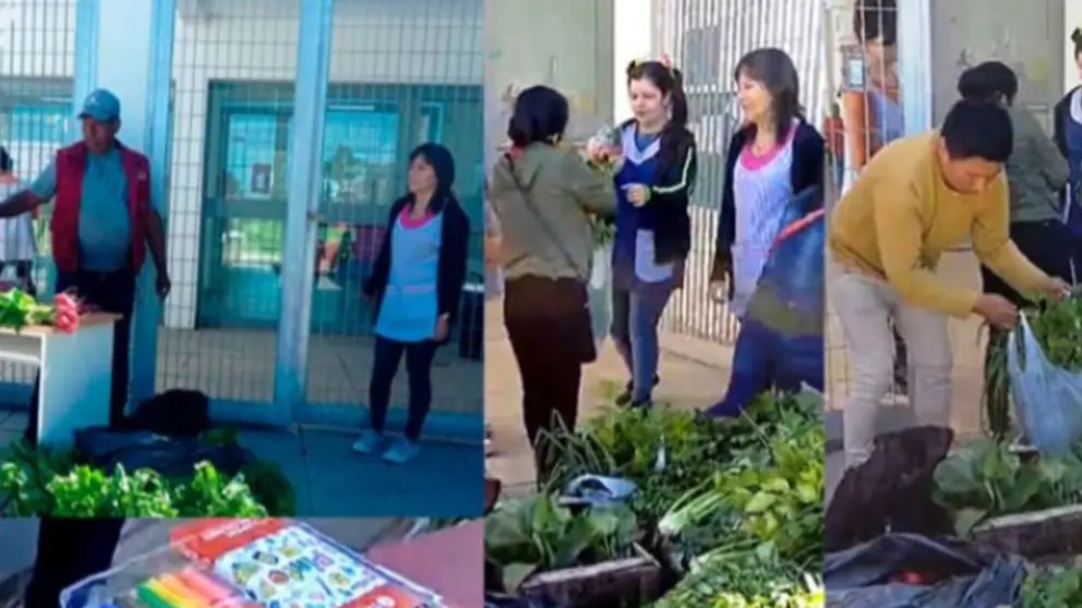 Argentina: agricultores bolivianos regalan verduras y &uacute;tiles a ni&ntilde;os en medio de la crisis