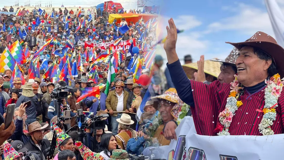Marcha de Evo a un paso de La Paz y arcistas intensifican medidas para defender al Gobierno