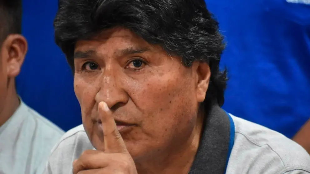 El expresidente Evo Morales en conferencia de prensa./ NO&Eacute; PORTUGAL