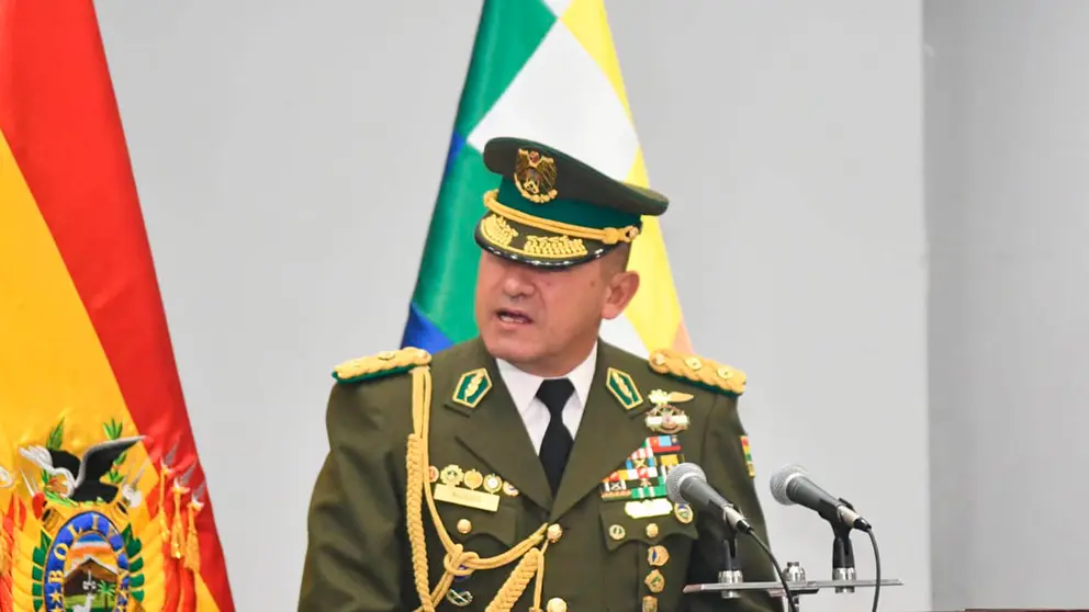 El nuevo comandante de la Polic&iacute;a, en la presentaci&oacute;n. APG
