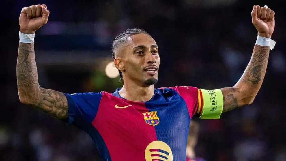 Raphinha brilla con el Barcelona. CRISTOBAL SORIA.