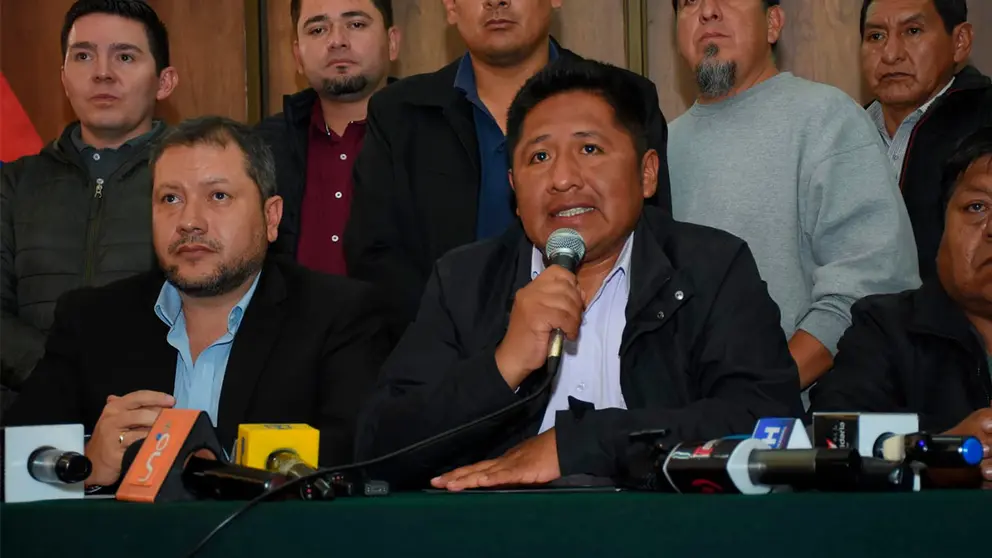 Conferencia de prensa tras llegar a un acuerdo./ APG
