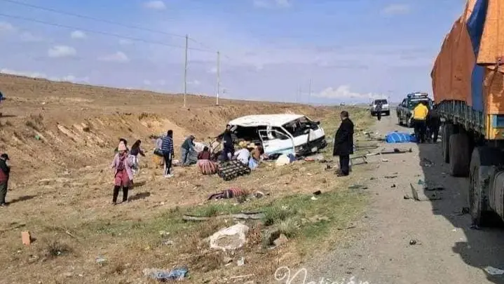 Accidente en ruta El Alto-Desaguadero.