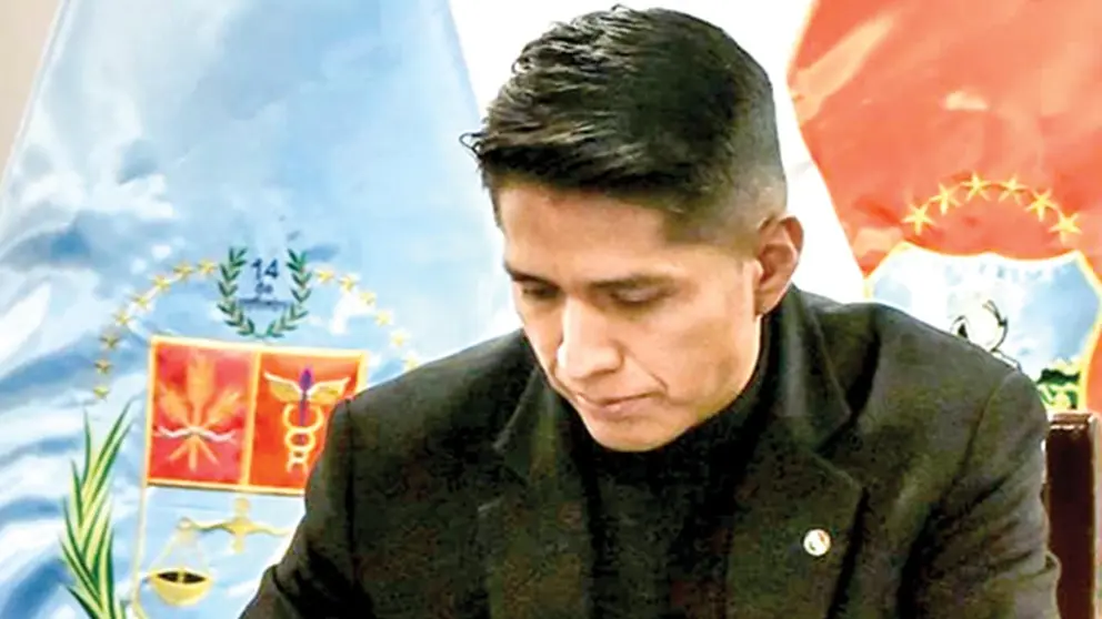 El senador Andr&oacute;nico Rodr&iacute;guez, durante la promulgaci&oacute;n de la Ley 075./ APG