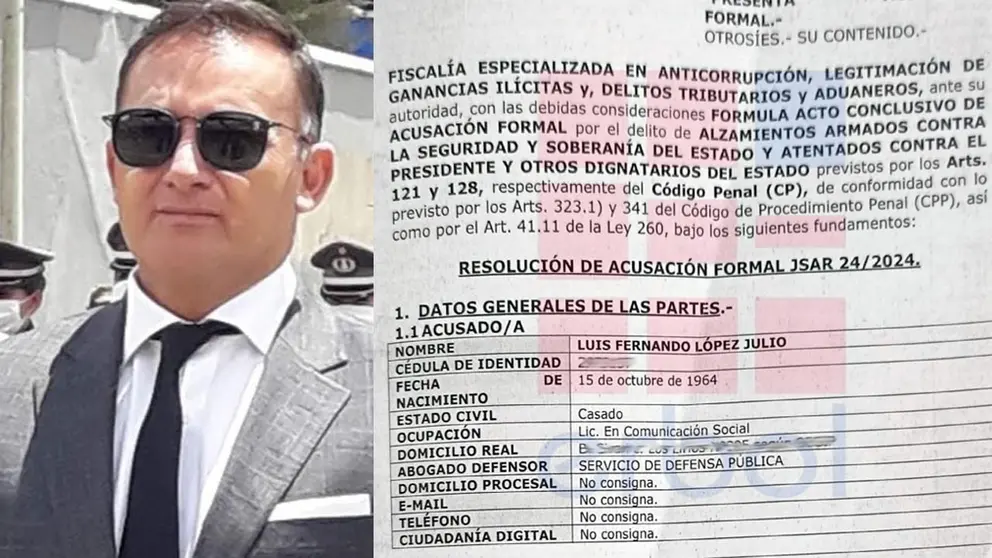 El exministro de Defensa, Luis Fernando López, ejerció como ministro durante el gobierno de Jeanine Añez./ ERBOL