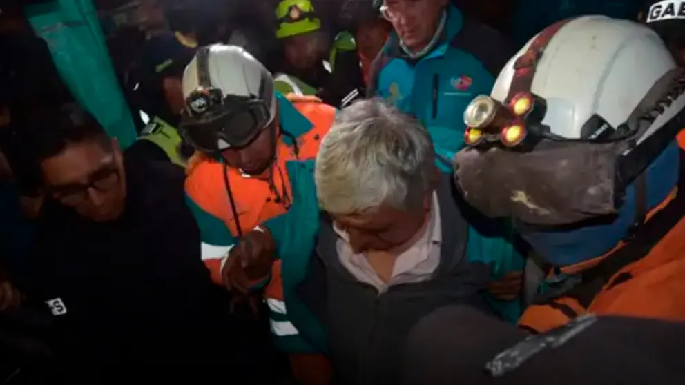 El alcalde Iv&aacute;n Arias, minutos despu&eacute;s del incidente. TOMADA DE URGENTE