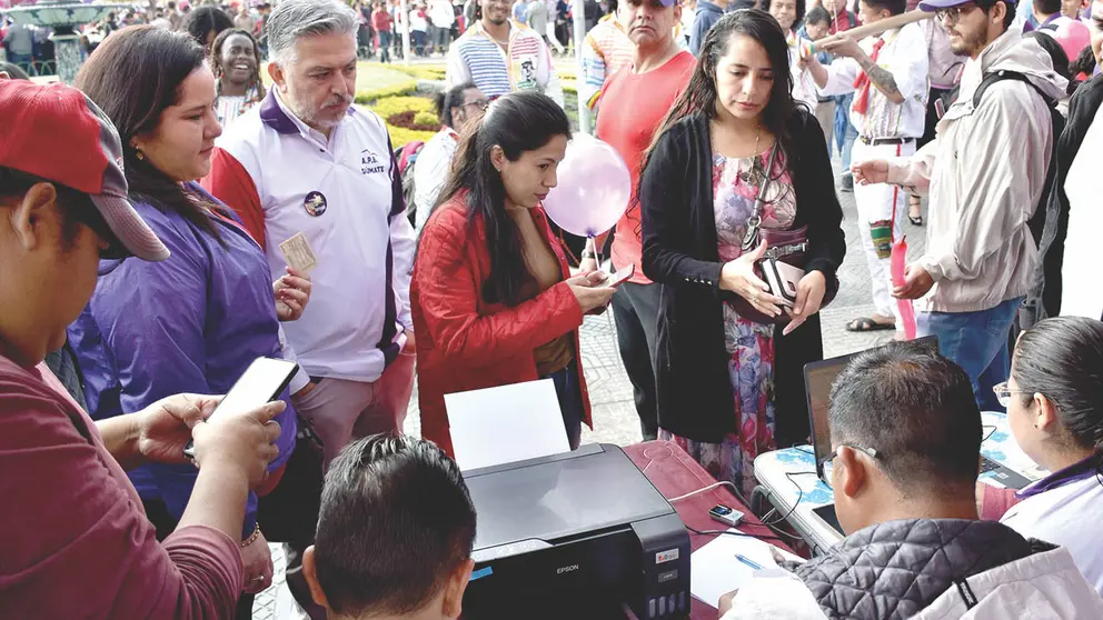 El registro de militantes para APB S&uacute;mate, en semanas anteriores. / NO&Eacute; PORTUGAL