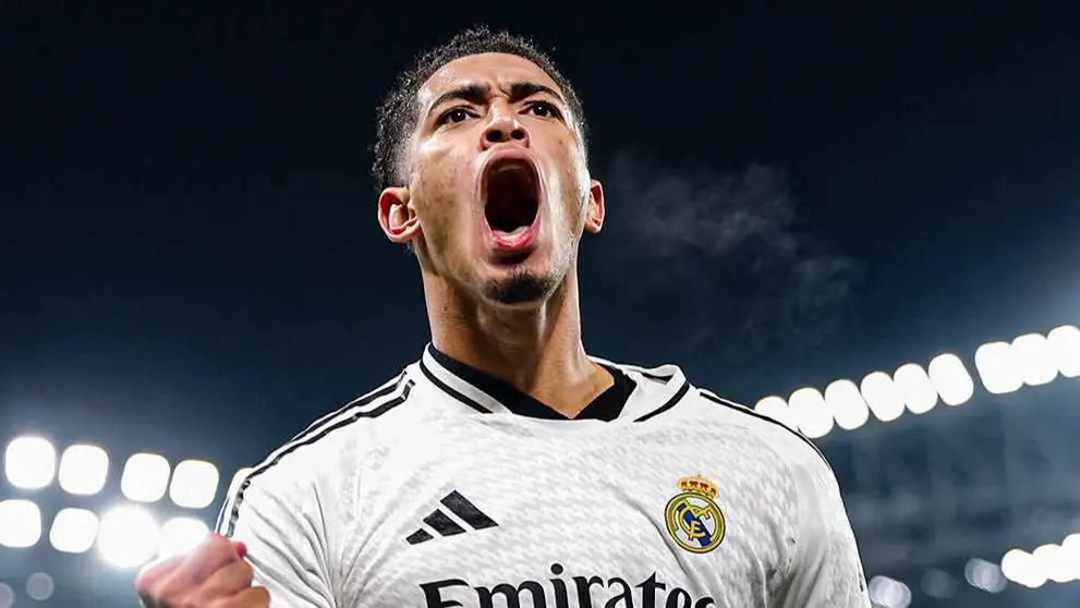 Jude Bellingham fersteja su tanto al Atalanta. REAL MADRID FC.