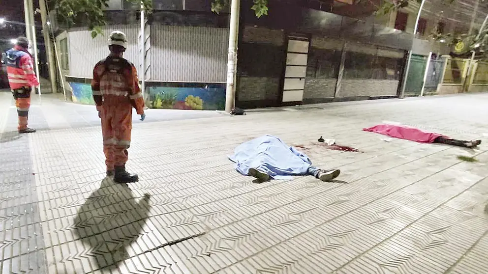 La Polic&iacute;a contin&uacute;a en la b&uacute;squeda del tercer implicado./ SAR BOLIVIA