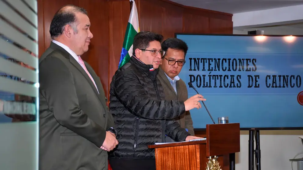 Conferencia de prensa del Gobierno durante esta jornada. APG