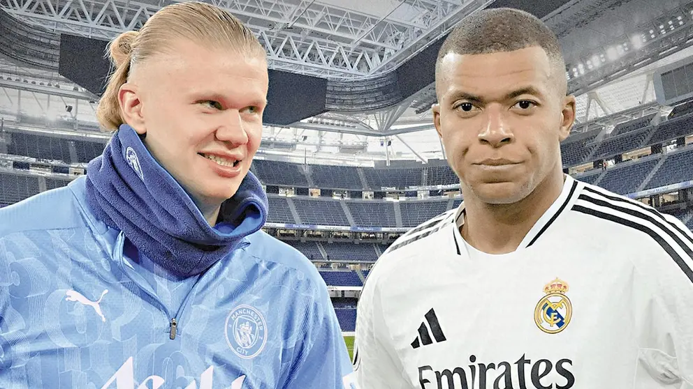 Erling Haaland (d) y Kylian Mbappé (i) serán los &ldquo;llamados a brillar&rdquo; en lo que ya es un &ldquo;clásico&rdquo; de la Champions League./ VIETNAMNET.VN