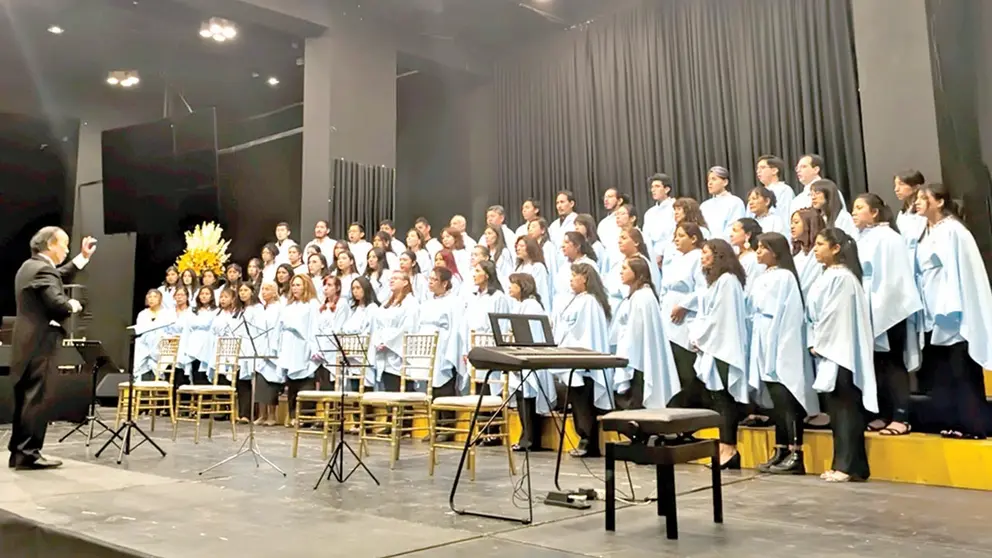 Concierto del Coro Municipal Cochabamba en 2024./ CORTES&Iacute;A